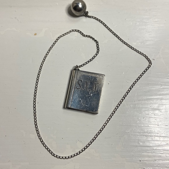 Antique Weighted Silver Bookmark - Picture 1 of 4
